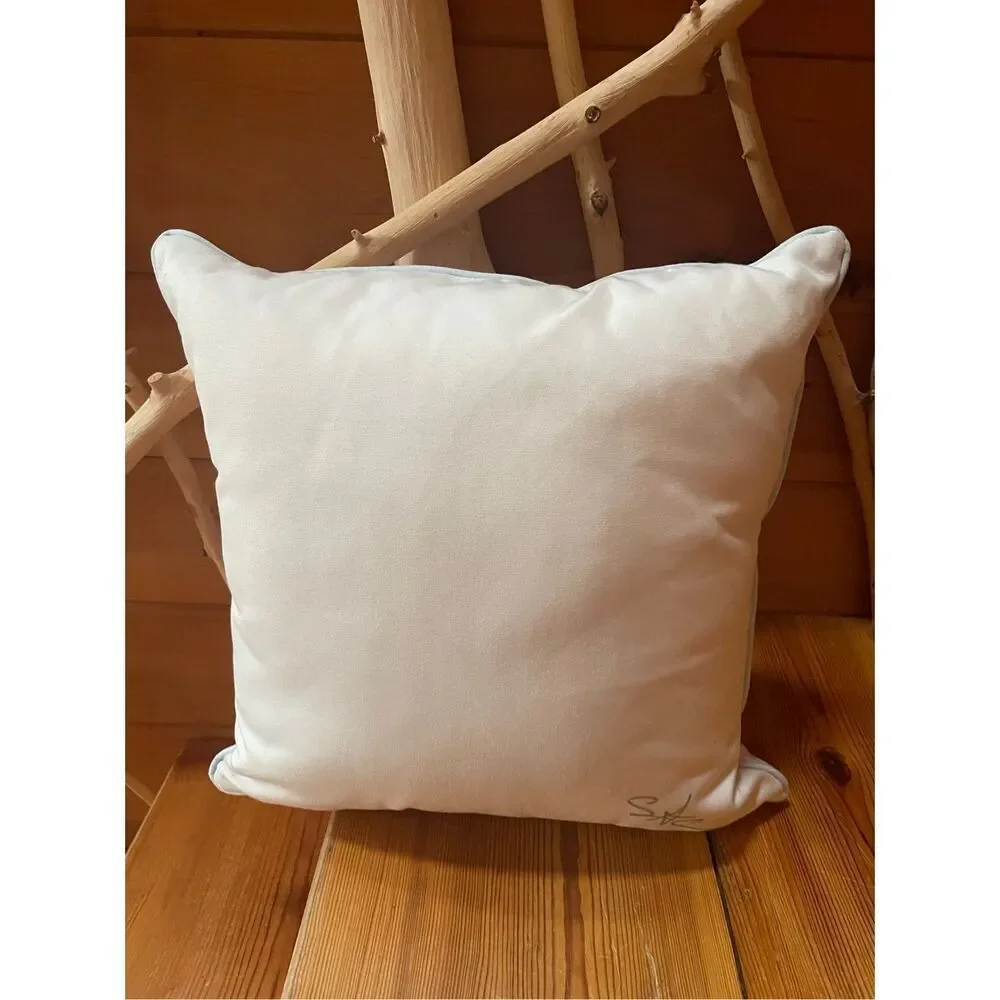 Outdoor Coral King Crab Pillow - Sewing Down South - Signed